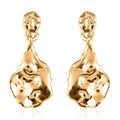 Luxoro 10K Yellow Gold Nugget Dangle Earrings 1.10 Grams - Sticky add to cart bar