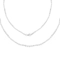 Italian Sterling Silver New Brillantina Chain Necklace (18 Inches) (4.50 g) - Sticky add to cart bar