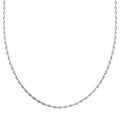 Italian Sterling Silver Confetti Waved Necklace 20 Inches 2.90 Grams - Sticky add to cart bar