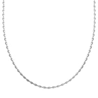 Italian Sterling Silver Confetti Waved Necklace 20 Inches 2.90 Grams
