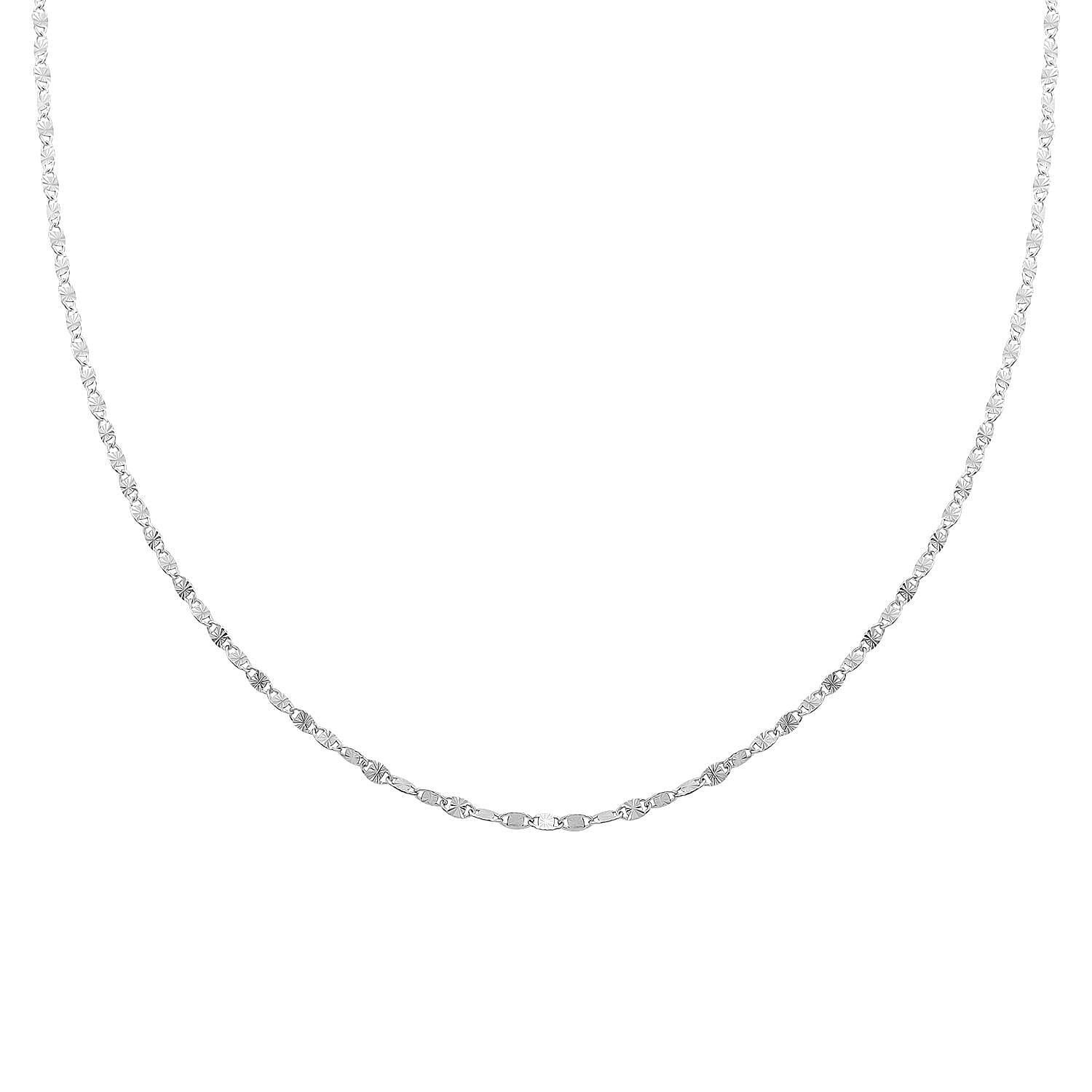 Italian Sterling Silver Confetti Star Necklace (20 Inches) (3.40 g)
