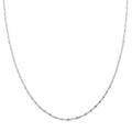 Italian Confetti Fan Chain Necklace in Sterling Silver 3.50 Grams 20 Inches - Sticky add to cart bar