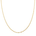 Italian Confetti Fan Chain Necklace in 14K Yellow Gold Over Sterling Silver 3.50 Grams 20 Inches - Sticky add to cart bar