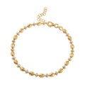 Italian 14K Yellow Gold Over and Sterling Silver Saturno Bracelet (7.00 In) 5 Grams - Sticky add to cart bar