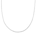 Italian Sterling Silver Margherita Alternate Chain Necklace (20 Inches) 4.20 Grams - Sticky add to cart bar