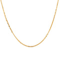 Italian Margherita Alternate Chain Necklace in 14K Yellow Gold Over Sterling Silver 4.20 Grams 20 Inches - Sticky add to cart bar