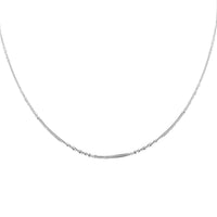 Doorbuster Italian Sterling Silver Margherita Alternate Chain Necklace (24 Inches) (4.90 g)