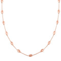 Italian Sterling Silver Station Chip Necklace 18 Inches 6 Grams - Sticky add to cart bar