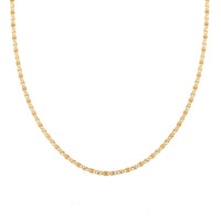 Italian 14K Yellow Gold Over Sterling Silver Vale Star and Squash Necklace 20 Inches 2.30 Grams