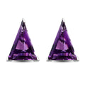 Fancy Cut Amethyst Solitaire Stud Earrings in Platinum Over Sterling Silver 9.00 ctw - Sticky add to cart bar