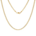 10K Yellow Gold 2.5mm Curb Chain Necklace 18 Inches 2.7 Grams - Sticky add to cart bar