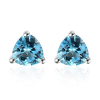 Marambaia Topaz Stud Earrings in Platinum Over Sterling Silver 1.65 ctw