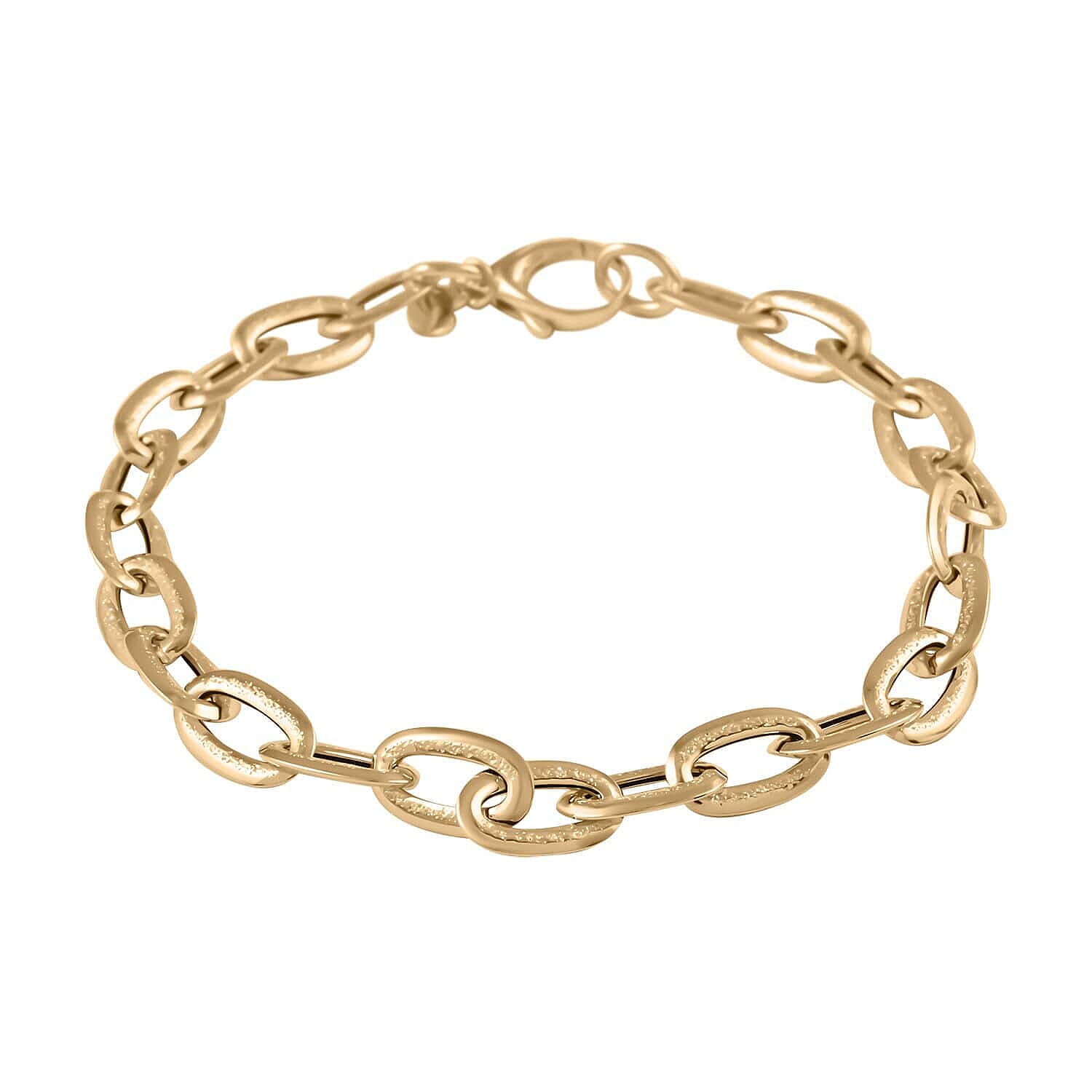 Gold Oro Breeze Diamond-Cut Italian 10K Yellow Bracelet (7.75 In) 2.90 Grams