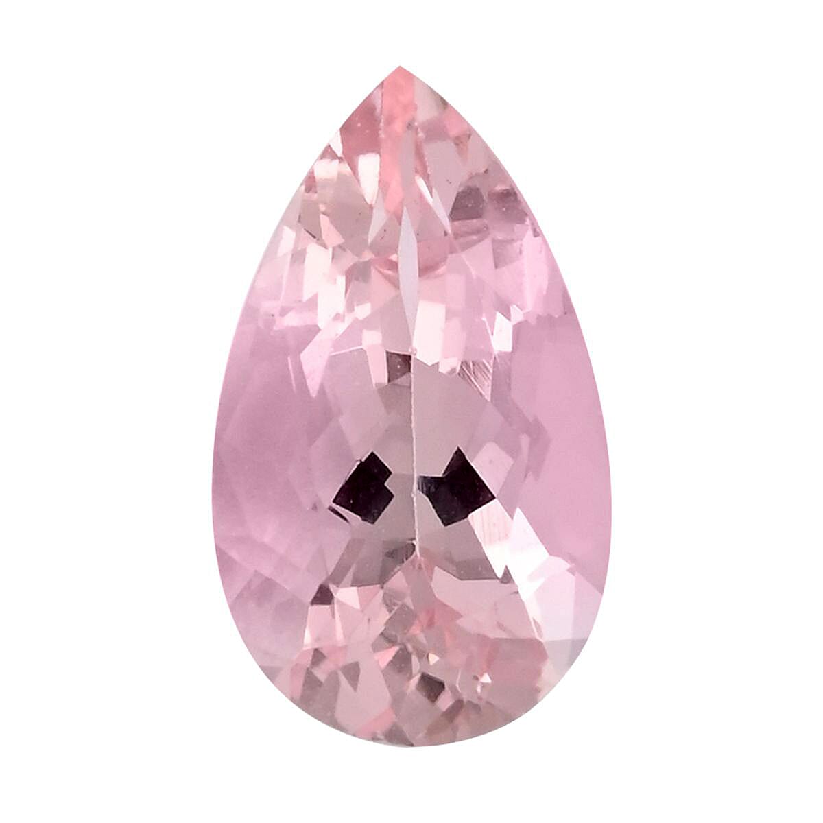 Pear Shaped Morganite, AAAA Palmeiras Pink Morganite (Pear 10x6 mm) 1.20 ctw