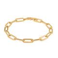 Gold Oro Zecchino Paperclip Collection Italian 14K Yellow Bracelet (7.50 In) 2.20 Grams - Sticky add to cart bar