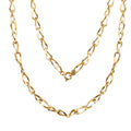 Torchon Mirror Italian 14K Yellow Gold Necklace (18 Inches) (3.83 g) - Sticky add to cart bar