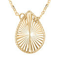 Gold Tuscan Sun Drop Italian 10K Yellow Necklace 18 Inches 1.15 Grams - Sticky add to cart bar