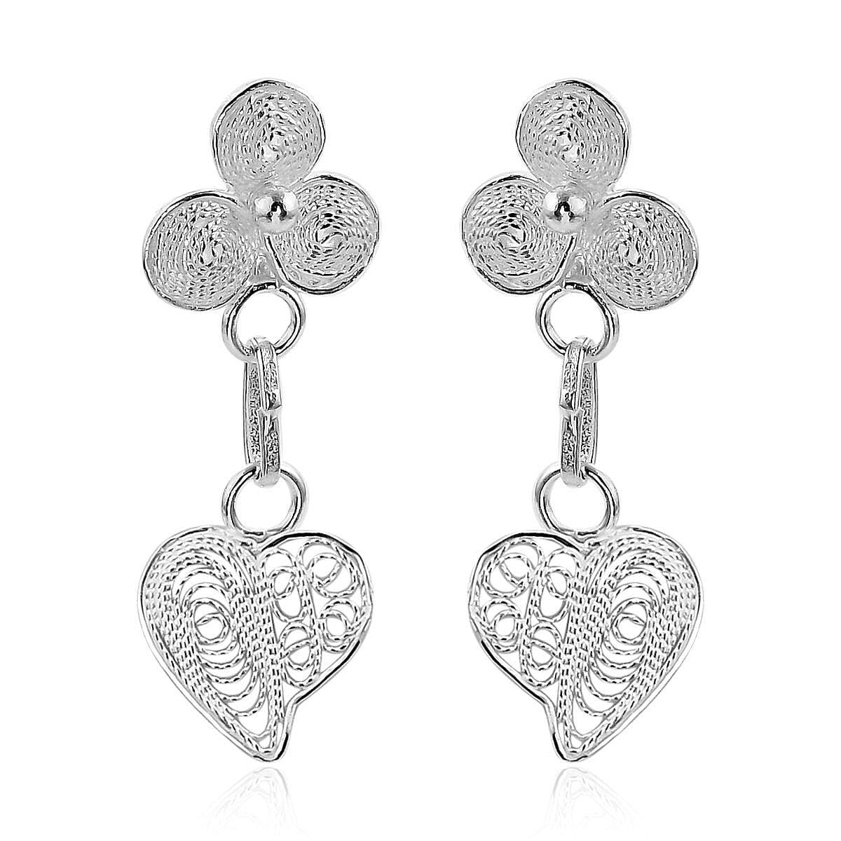 Sterling Silver Dangle Earrings 1.75 Grams