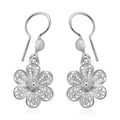 Bali Legacy Sterling Silver Floral Earrings 2.40 Grams - Sticky add to cart bar