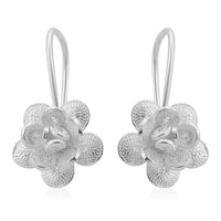 Sterling Silver Floral Earrings 3.25 Grams