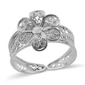 Bali Legacy Sterling Silver Floral Ring (Size 10.0) 2.80 Grams - Sticky add to cart bar