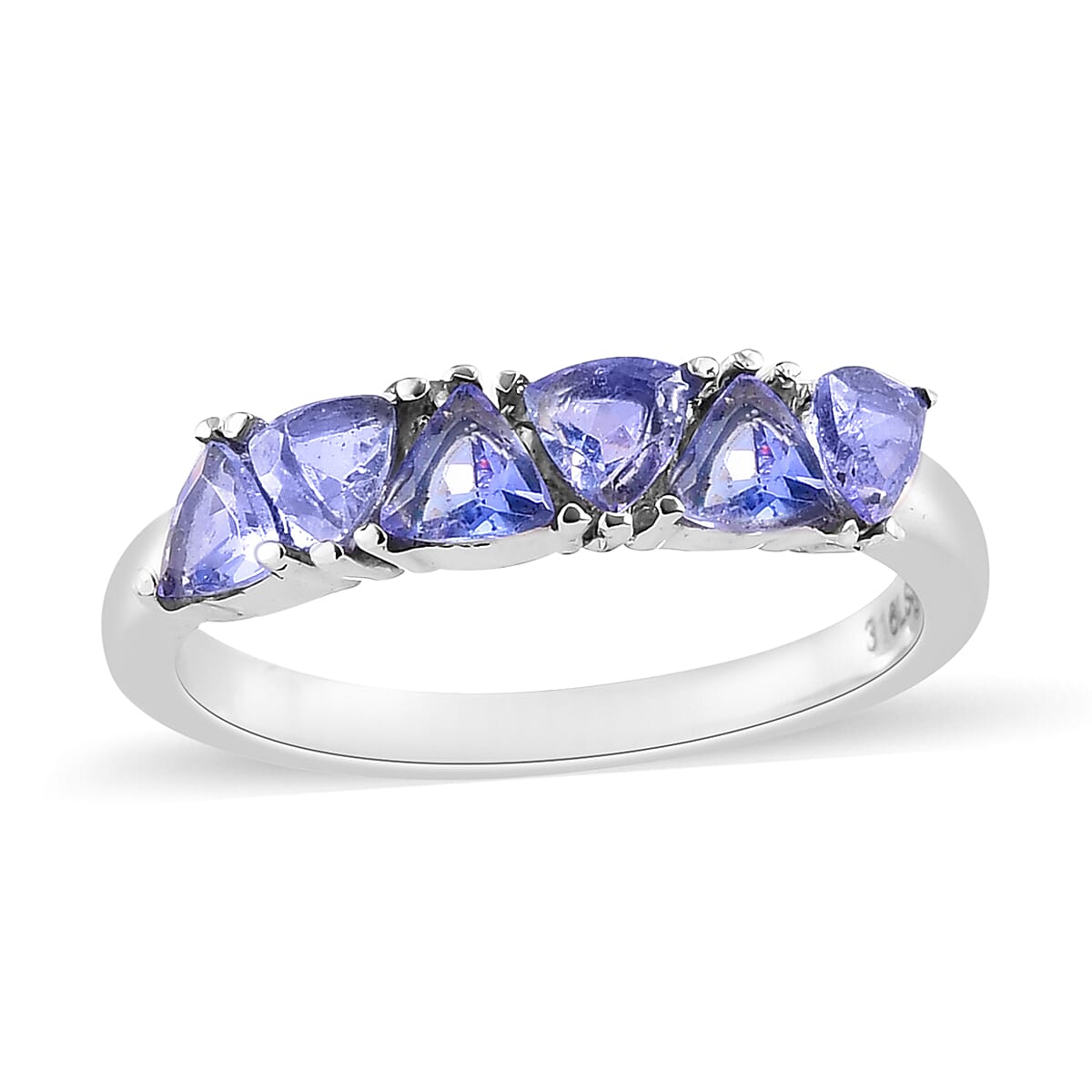 Tanzanite Ring in Stainless Steel (Size 10.0) 1.00 ctw