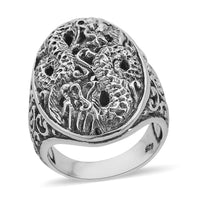 Bali Legacy Sterling Silver Dragon Ring 12 Grams