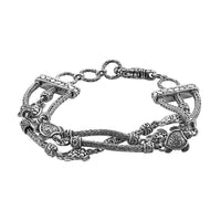 Bali Legacy Sterling Silver Turtle Bracelet (7.25 In) 32.15 Grams