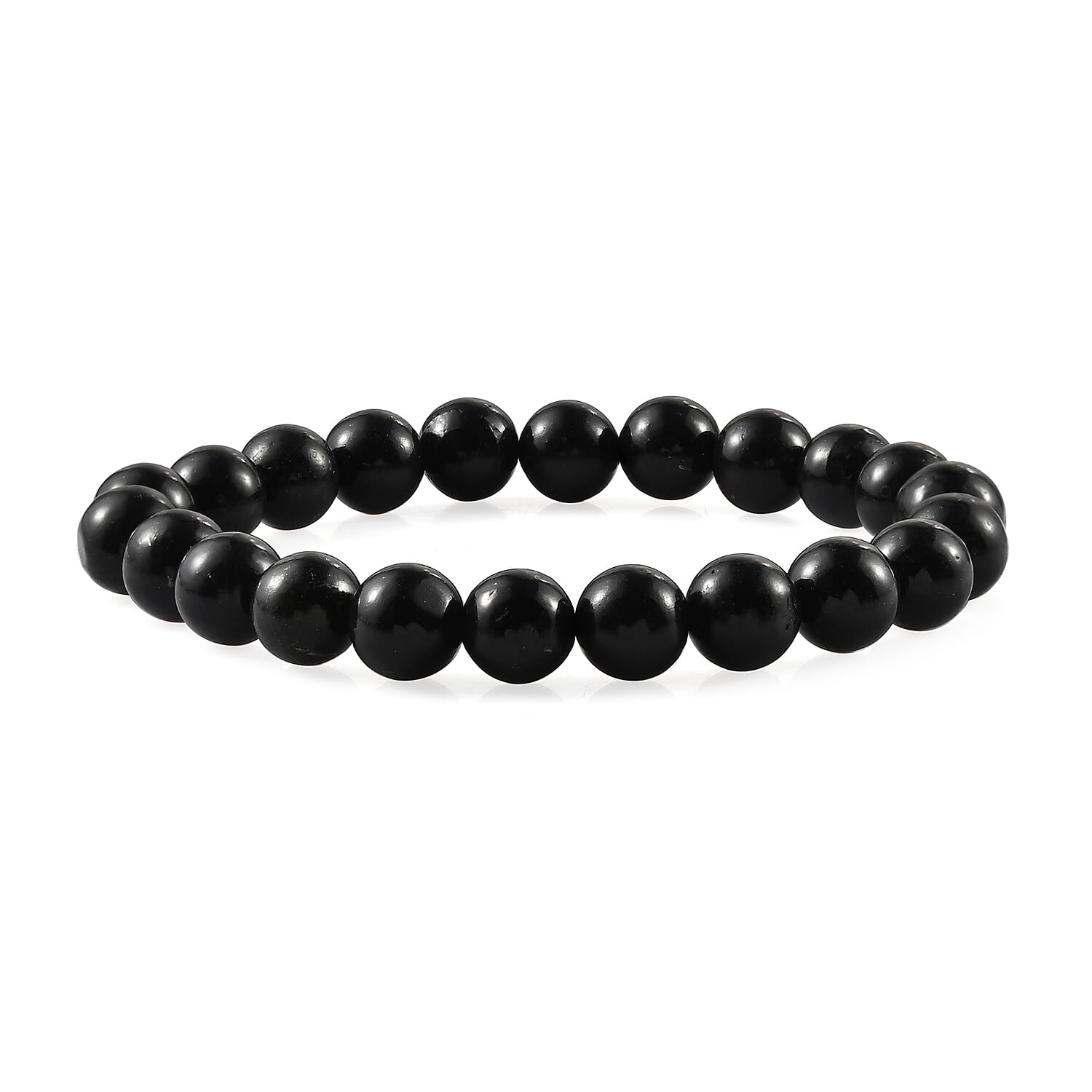 Shungite Beaded Stretch Bracelet 121.00 ctw