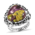 Artisan Crafted Tasmanian Stichtite Solitaire Ring in Sterling Silver 8.75 ctw - Sticky add to cart bar