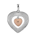 Red Diamond Accent Heart Pendant in Platinum Over Sterling Silver - Sticky add to cart bar