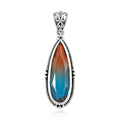 Artisan Crafted Aqua Terra Costa Quartz (Triplet) Solitaire Pendant in Sterling Silver 7.25 ctw - Sticky add to cart bar