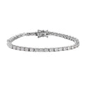 Moissanite Tennis Bracelet in Platinum Over Sterling Silver (7.25 In) 10.50 Grams 6.35 ctw - Sticky add to cart bar