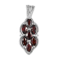 Karis Mozambique Garnet Pendant in Platinum Bond 2.00 ctw - Sticky add to cart bar