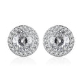 LUXORO 10K White Gold 120 Facets Moissanite Stud Earrings 2.00 ctw - Sticky add to cart bar