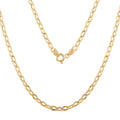 Oval Specchio Italian 14K Yellow Gold Necklace 18 Inches 2.25 Grams - Sticky add to cart bar