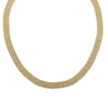 Italian 10K Yellow Gold 5 Strand Satin Rope Necklace 18 Inches 12.85 Grams - Sticky add to cart bar