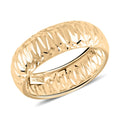 Martellato Italian 10K Yellow Gold Diamond-Cut Band Ring 1.28 Grams - Sticky add to cart bar