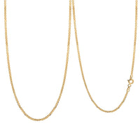 Italian 18K Yellow Gold 1.5mm Mariner Necklace 24 Inches 1.75 Grams