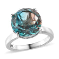 Aqua Terra Costa Quartz (Triplet) Solitaire Ring in Stainless Steel 6.50 ctw - Sticky add to cart bar