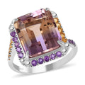 Premium Anahi Ametrine and Multi Gemstone Ring in Sterling Silver 10.00 ctw - Sticky add to cart bar