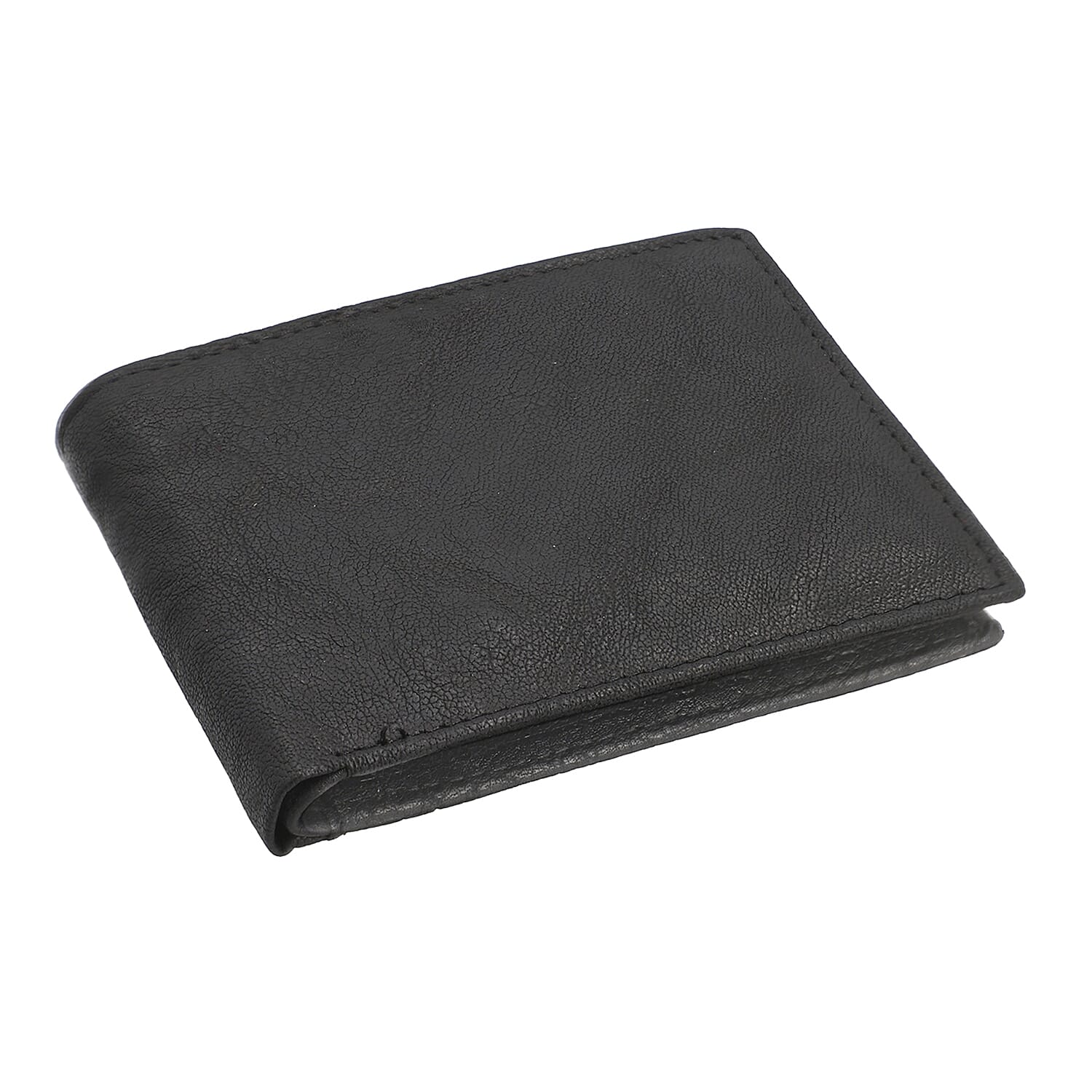 Black Genuine Leather RFID Men's Wallet (8.5"x3.5")