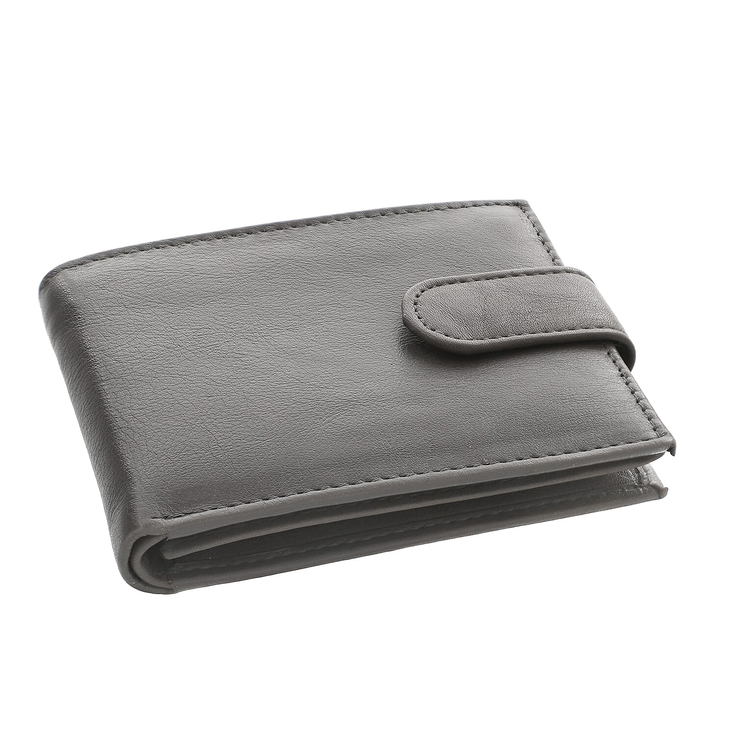 Black Genuine Leather RFID Men's Wallet (8.5"x3")