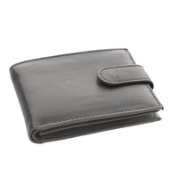 Black Genuine Leather RFID Men's Wallet (8.5"x3")