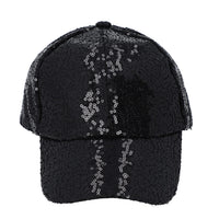 Black Color Sequince Baseball Cap