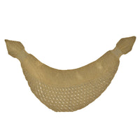 Beige Faux Wool Knitted Poncho with Keyhole (14"x43", Polyester)