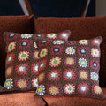 Home Innovations Set of Multi Color 100% Cottone Cushion Cover with Zipper (18"x18") - Sticky add to cart bar