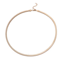 Shrimp Chain Necklace (24-26 Inches) in ION Plated RG Stainless Steel (20.50 g)