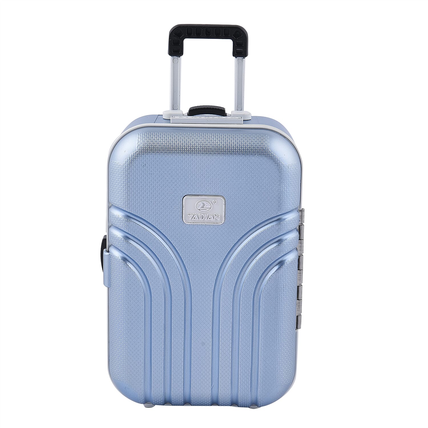 Suitcase Music Jewelry Box With Mirror and Dancer (6.5"x2.9"x4.3")- Blue