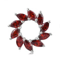 Simulated Garnet Pendant in Sterling Silver 2.00 ctw - Sticky add to cart bar
